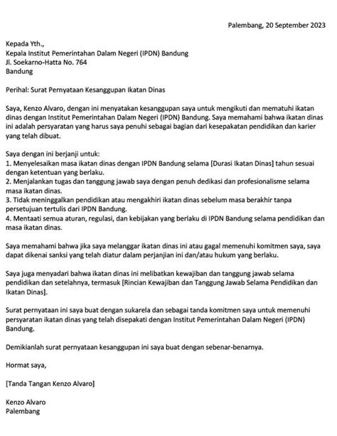 Contoh Surat Pernyataan Kesanggupan Dan Cara Membua Vrog Nbkomputer