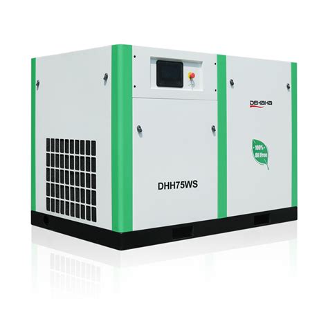 75kW 100HP Oil Free Screw Air Compressor Stable Quiet 8 Bar Air Compressor