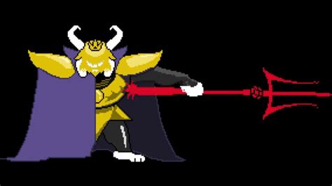 Undertale Colored Sprite Mod Teaser The Making Of Asgore Youtube