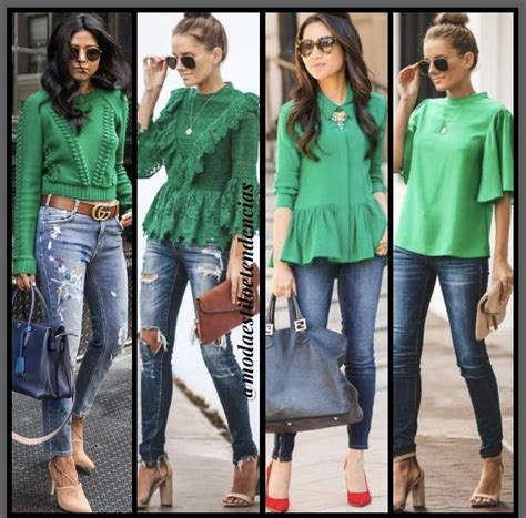 Cal A Jeans Blusa Verde Green Blouse Outfit Summer Fashion Outfits