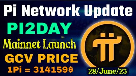 Boom 💥 Pi Network Pi2day Mainnet Launch 28june2023 New Update 🤩🤯 Gcv