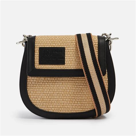 Ted Baker Staceli Raffia And Leather Cross Body Bag TheHut