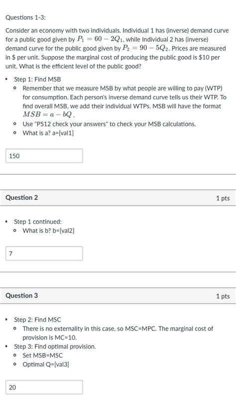 Solved Questions 1 3consider An Economy With Two