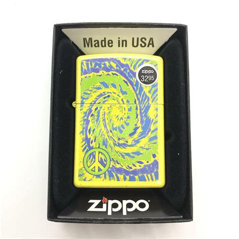 Peace Symbol Tie Dye Zippo Lighter — Smokin Js