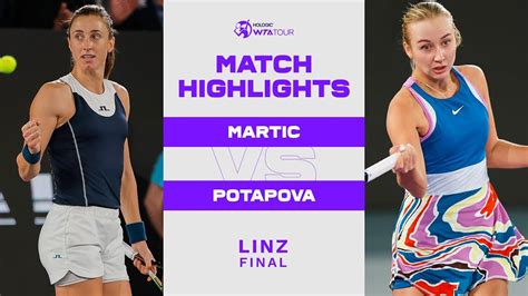 Petra Martic Vs Anastasia Potapova 2023 Linz Final WTA Match