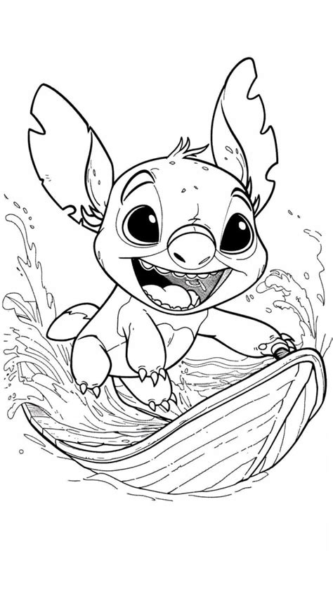 Disegni Lilo E Stitch Da Colorare Avventure Hawaiane