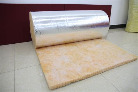 12kg M3 75mm Aluminum Foil Facing Insulation Glasswool Blanket Thermal Insulation Glass Wool