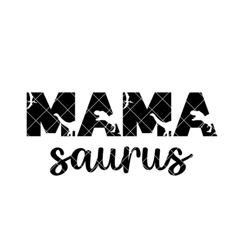 Mama Saurus Svg Dinosaur Svg Mama Svg Dinosaur Mom Svg Dinosaur Cut