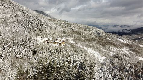 Safranbolu Da Karla Kaplanan Ormanlar Ve Tarihi Konaklar Dronla