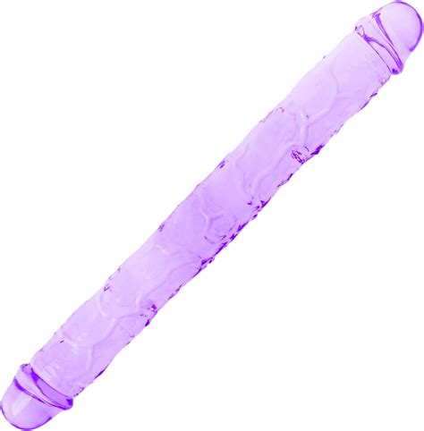 Consolador Doble De Cristal De X Pulgadas Consolador Largo Anal Realista Suave Y