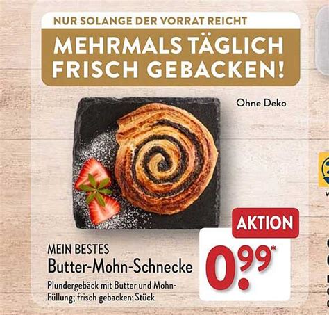 Mein Bestes Butter Mohn Schnecke Angebot Bei Aldi Nord Prospekte De