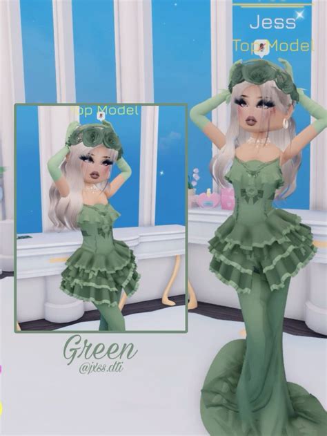 Dti Green Outfit Dress To Impress Green Outfit Dress