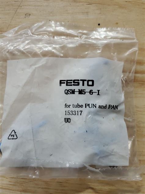 Festo 153304 Push In Male Threaded Connector Fitting Pack Of 10 QSM