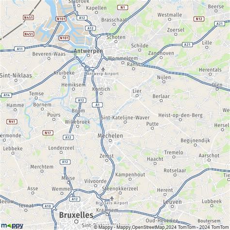 Plattegrond Mechelen Kaart Van Mechelen En Praktische Info Mappy