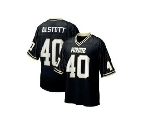 Custom Mike Alstott Purdue Football Throwback Jersey All Stitched S