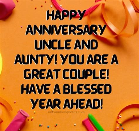 Happy Anniversary To Aunty And Uncle Anniversary Wishes 2025