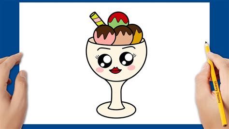 Comment Dessiner Une Coupe De Glace Kawaii Dessins Mignons Et Faciles