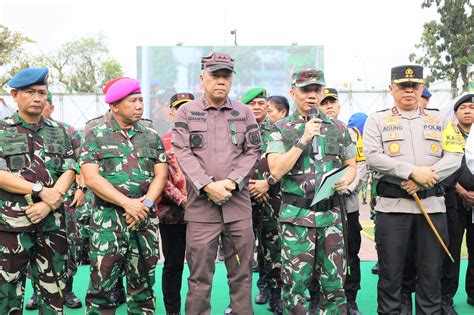 Prajurit Yonmarhanlan I Ikuti Apel Gelar Pasukan Dalam Rangka Pam