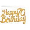 Amazon Palasasa Single Sided Glitter Happy Birthday Cake Toppers