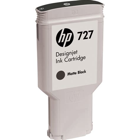 Hp 727 Matte Black Designjet Ink Cartridge 300 Ml C1q12a Bandh