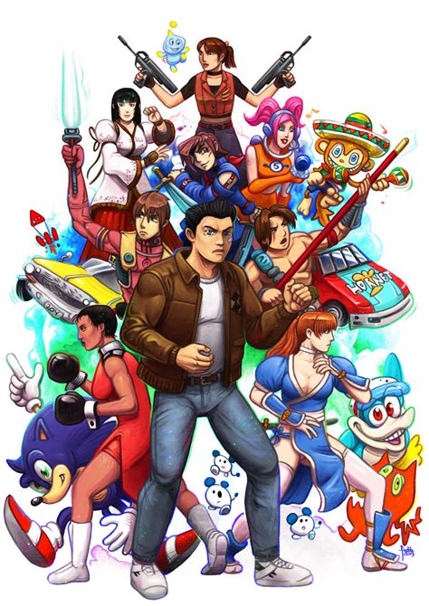 Sega Dreamcast 20 Anniversary Game Art Hq