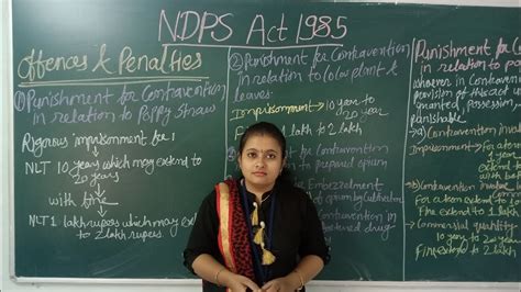 Offences And Penalties Under Ndps Act 1985 Youtube