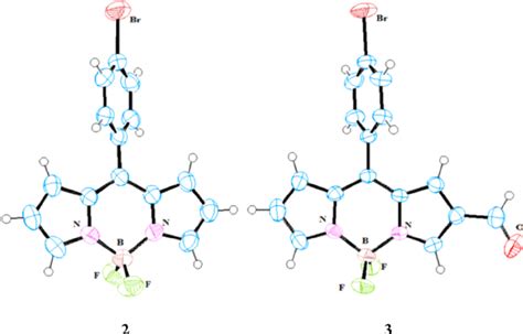 Single Crystal Structures Of Compounds 2 And 3 Ortep Representations Download Scientific