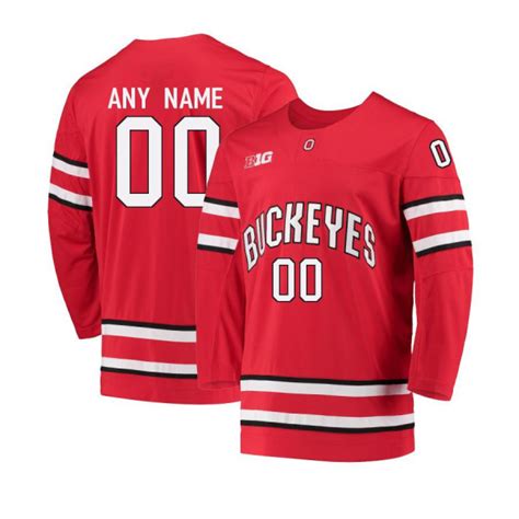 Customized Ohio State Hockey Jerseys, Ohio State Buckeyes Personalized ...