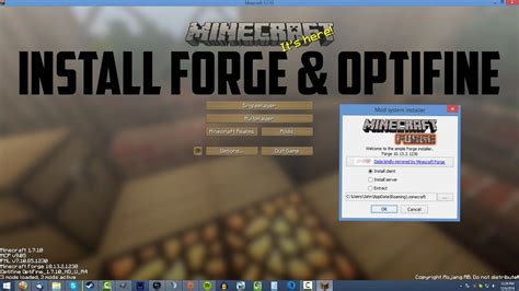 How To Install Forge Optifine Minecraft Youtube