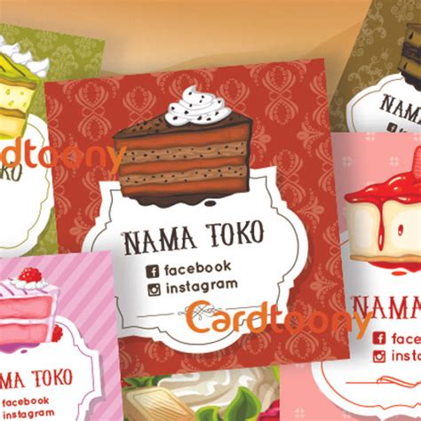 Jual Sticker Stiker Label Toko Kemasan Produk Makanan Manis Kue