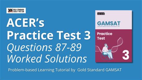 Acer S Gamsat Practice Test Questions Worked Solution Problem