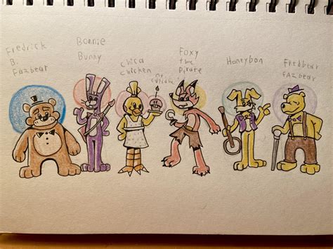 Fazbear And Friends Fivenightsatfreddys