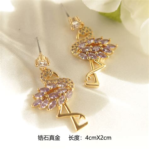 European And American Zircon Ks Earrings Advanced Sense Three