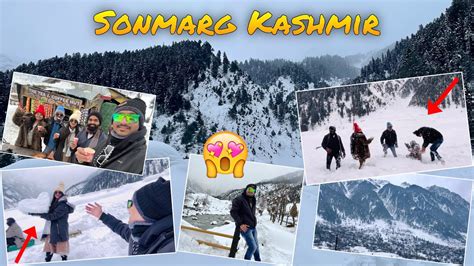 Day Sonmarg Kashmir Kashmir Tourist Places Snow Gaming