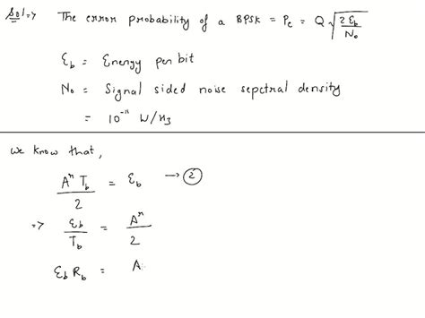 Solved Binary And M Ary Digital Modulation Q Analyze The Ber