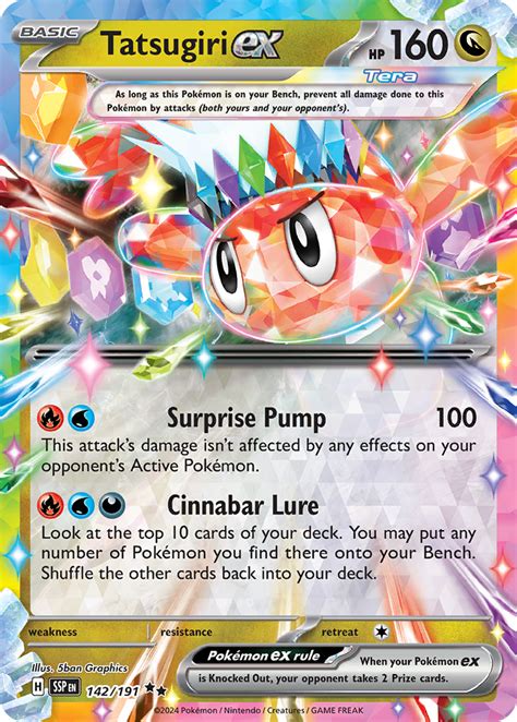 Tatsugiri Ex Surging Sparks SSP 142 PkmnCards