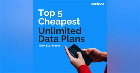 cheap unlimited data plans  month whistleout