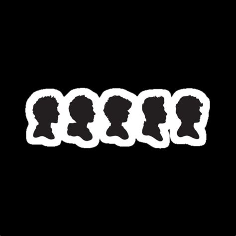 "One Direction Silhouettes" Stickers by italsma | Redbubble