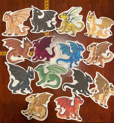 More Wings Of Fire Stickers Etsy Uk