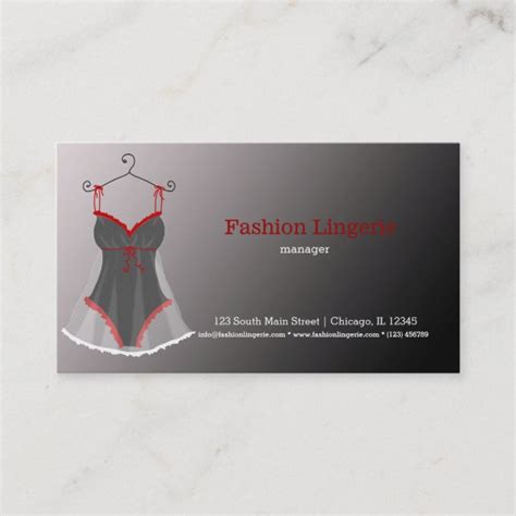 Lingerie Business Cards Profile Cards Zazzle Ca