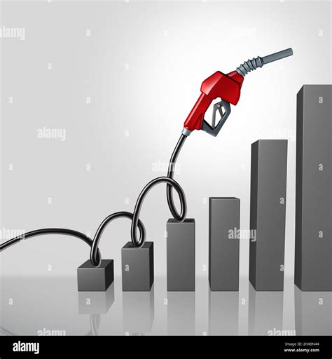 Rising Gas Prices And Oil Increase Fuel Concept As Fuel Pump Or