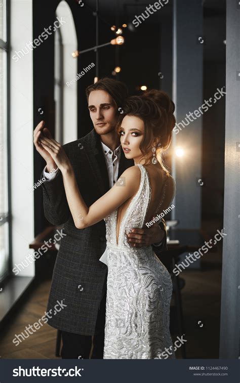 Sexy Elegant Brunette Model Girl Bright Stock Photo Shutterstock
