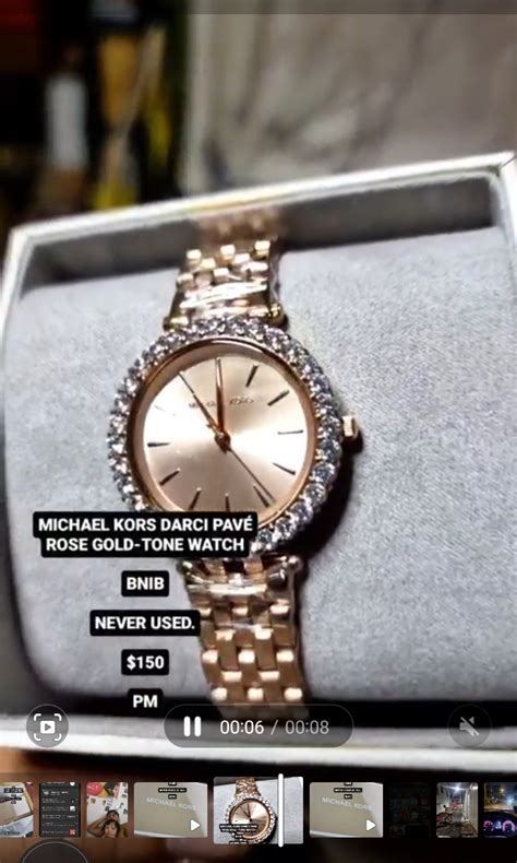 Michael Kors Darci Pave Rose Gold Women S Fashion Watches