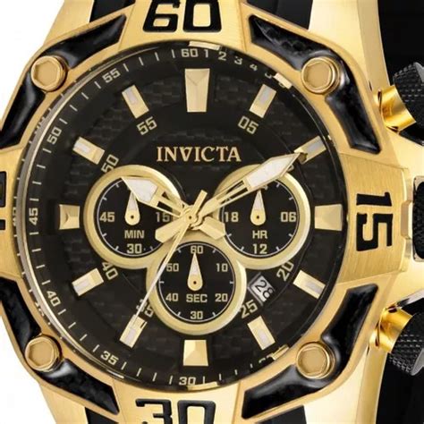 Reloj De Pulsera Invicta Pro Diver 33837 De Cuerpo Color Dorado Para