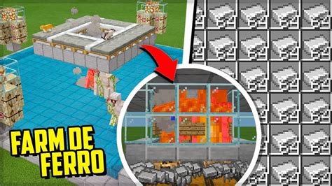 FARM DE FERRO INFINITO No MINECRAFT BEDROCK 1 17 MCPE Windows 10