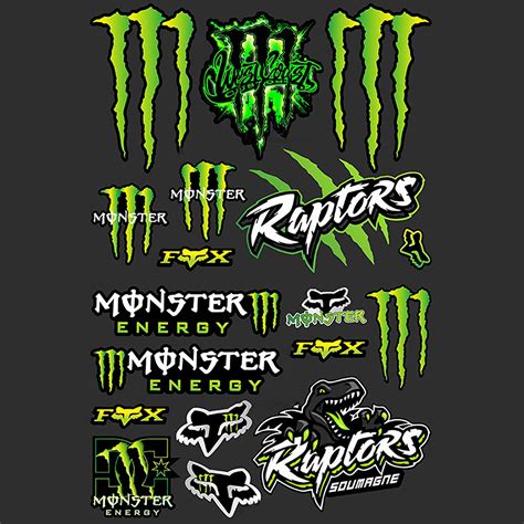 Jiuyejiu Monster Energy Aufkleber Monster Aufkleber Motocross