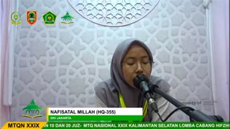 Final Mhq Juz Nafisatul Millah Mtq Nasional Youtube