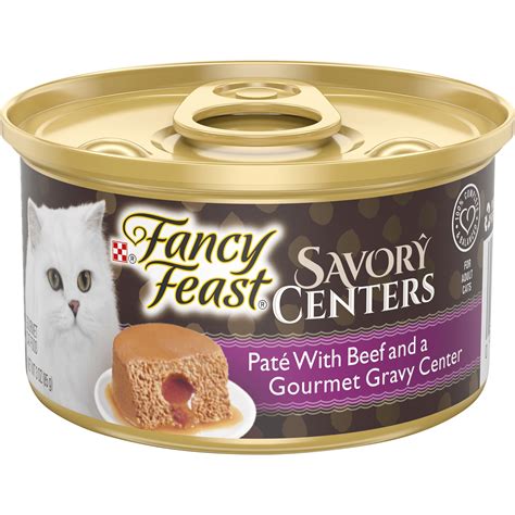 Fancy Feast Pate Wet Cat Food Savory Centers Pate With Beef A