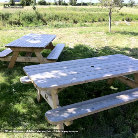 Table Pique Nique Table De Jardin Wood Structure