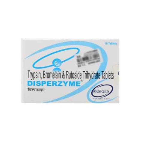 Disperzyme Supplier Trypsin Bromelain Rutoside Trihydrate